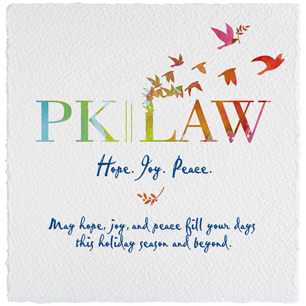 Happy Holidays From Your Friends at PK Law!