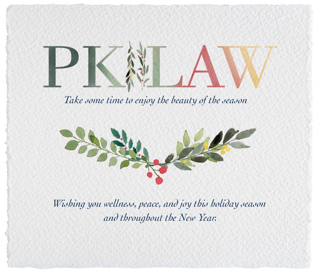Happy Holidays From PK Law