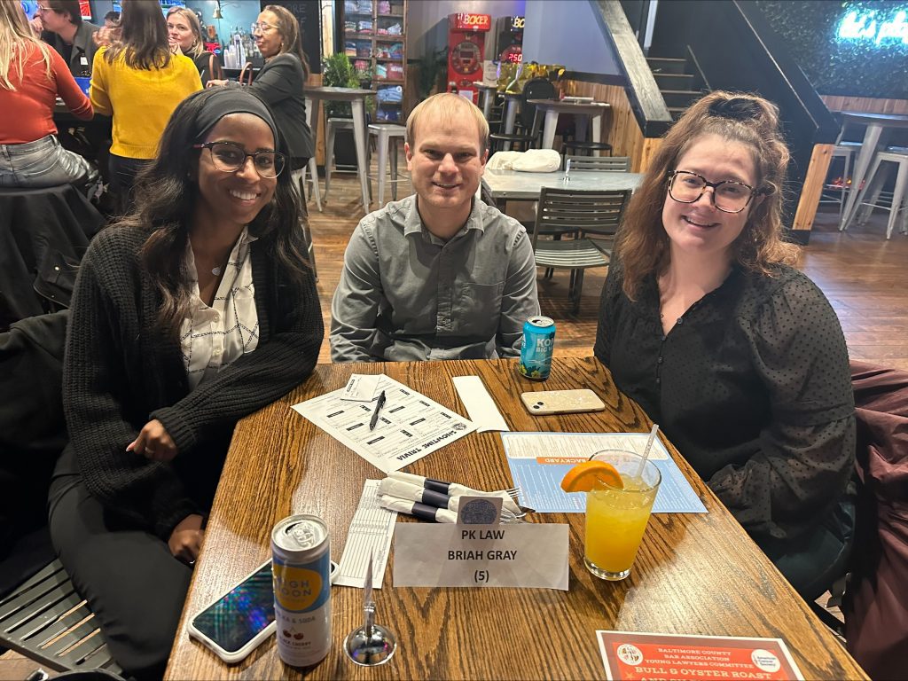 Team PK Law Participated in the Baltimore County Bar Associations Bar Wars Trivia Event
